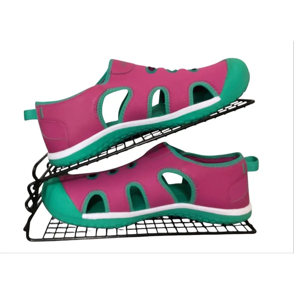 Keen Stingray water sandals Very Berry and Peacock Green size 7 youth